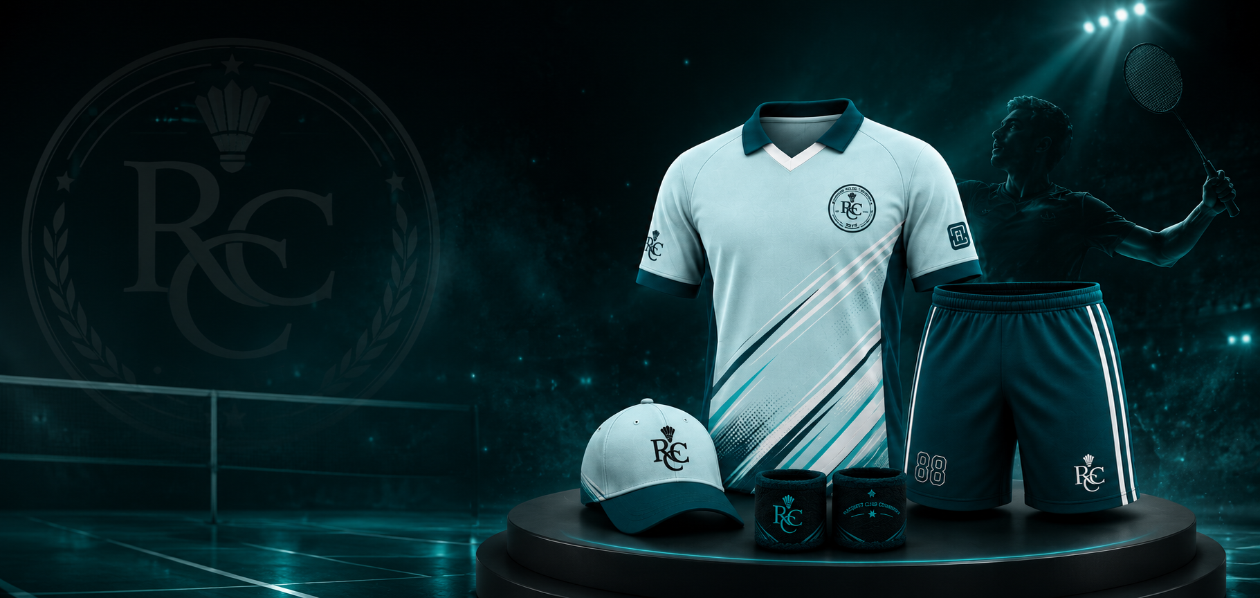 RCC performance kit โ jersey, shorts, cap and wristbands